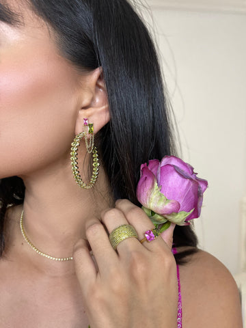 OCULUS HOOPS- PERIDOT